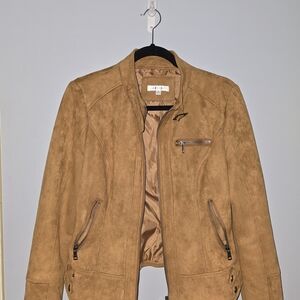 DownEast Tan Leather Jacket